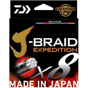 Леска DAIWA J-BRAID EXPEDITION×8E 0.06mm-300m MULTI COLOR